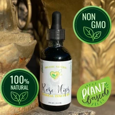 Rose Hips Tincture Organic Liquid Herbal Drops 2 OZ Natural Immune Skin Support