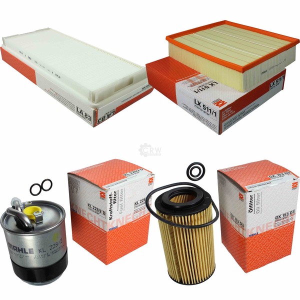 Mahle Kraftstofffilter KL 228/2D Innenraum LA 83 Luft LX 511/1 ÖLfilter OX 153D3-image