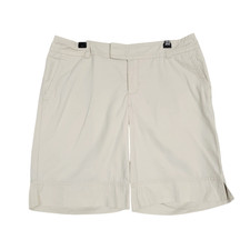 LILLY PULITZER Beige Palm Beach Fit 10" Inseam Long Khaki Camp Shorts SIZE 6