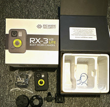 Rewire Security RX-3 V2 Lite Body Worn Camera Wireless Audio Indoor Black
