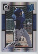 2014 Donruss Rated Rookie Silver Season Stat Line /293 Erisbel Arruebarrena 1m8