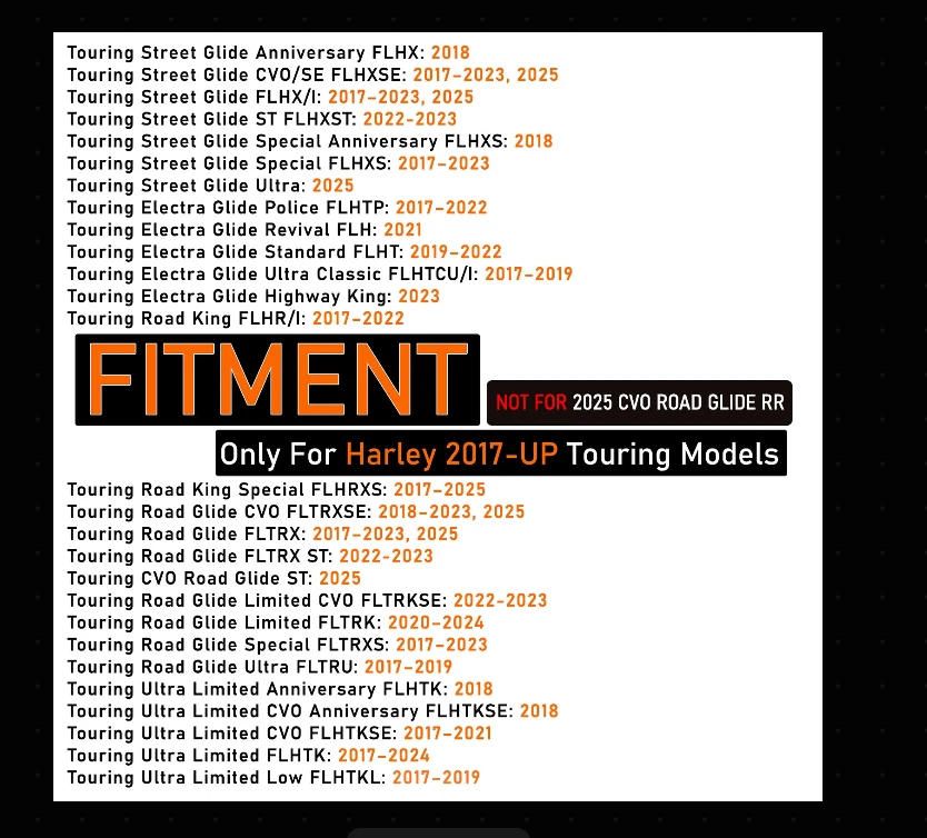 Silenciadores antideslizantes SHARKROAD 4.0 para tubos de escape Harley, aptos para Touring 2017-UP Foto 2 de 4