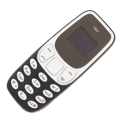 Black Worlds Smallest Phone Hands Free Bluetooth Dialer Dual SIM Card