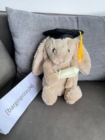 Jellycat Bashful Bunny Graduation Outfit Brand New Collectible with Tags + Bag