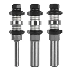 Router Bit Double Bearing Cutting Tool for Wood Plastic Sheets R1 R2 or R3