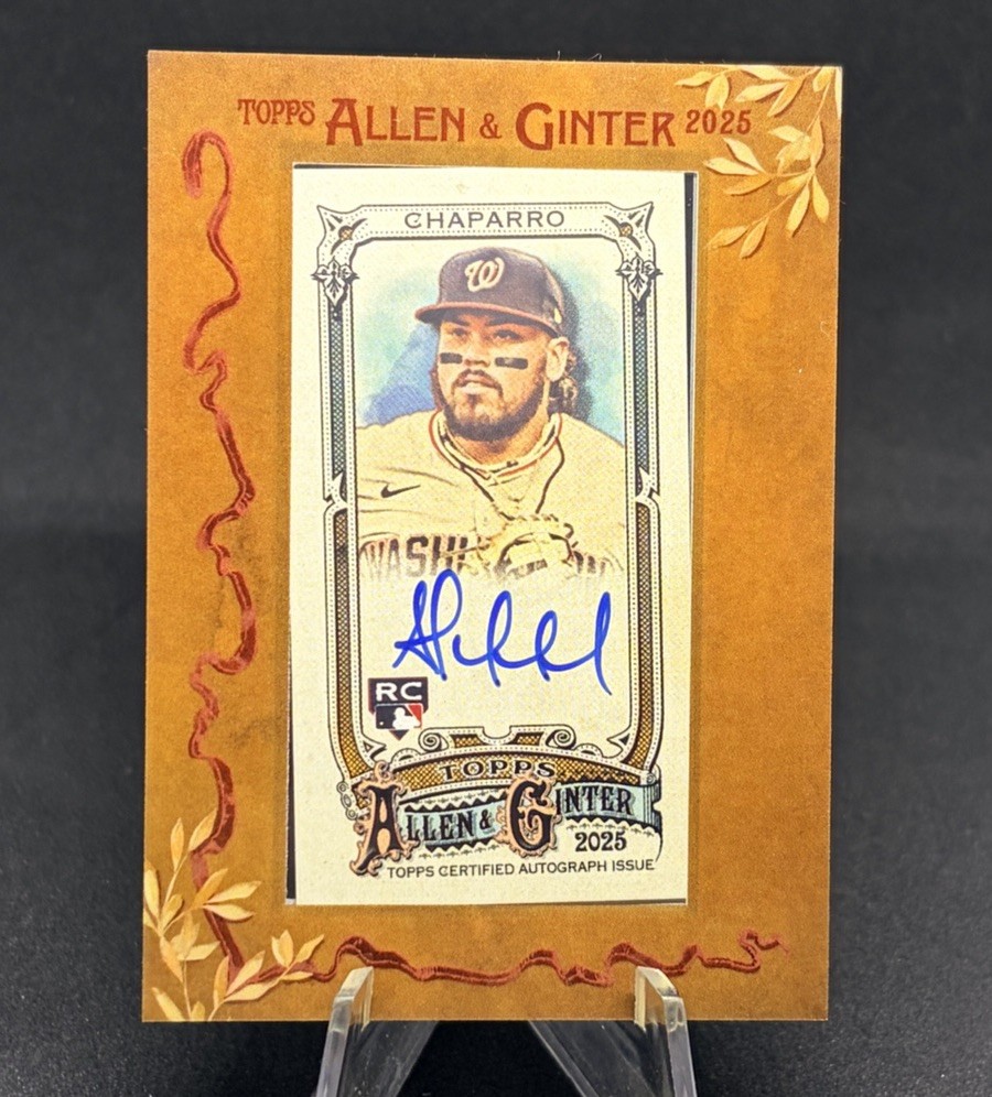 2025 Topps Allen & Ginter Mini Autographs Andres Chaparro #MA-AC Framed Auto