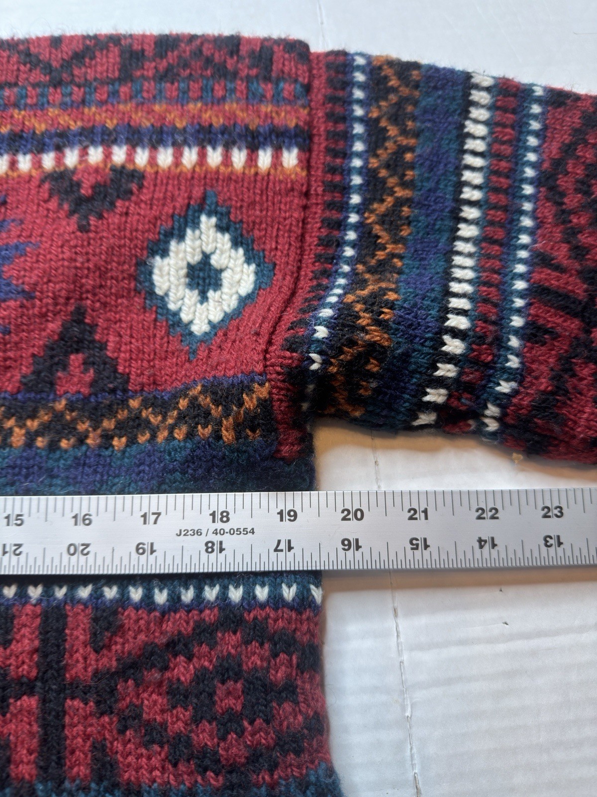 Vintage Nomadic Traders Aztec Pattern 100% Wool S… - image 4