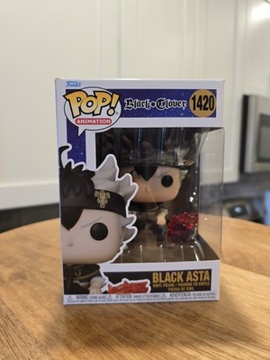 Funko Pop! Black Asta 1420 Black Clover Anime Animation Sword Collectible Figure