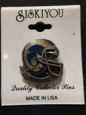 LOS ANGELES RAMS - Fine Pewter Siskiyou NFL Football Lapel Pin Tac NOS As Pics🏈