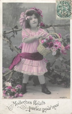 CP FLOWERS SPEAK FOR ME - LITTLE GIRL ELEGANT BASKET - FOLD - 60712