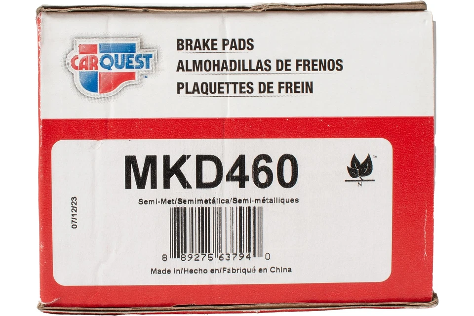 Carquest Wearever Silver Brake Pad Fits 1996-99 Nissan 300ZX Model Number MKD460 - Image 3 of 4