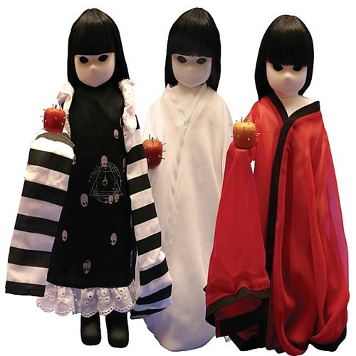 LITTLE APPLE DOLLS Sine Circe Umbrae RARE Mini Goth Gothic Horror