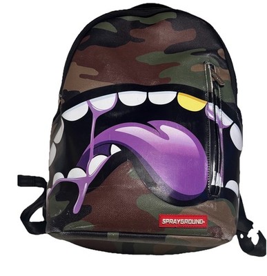 Sprayground Backpack Limited Edition Shark Tongue Remix Purple