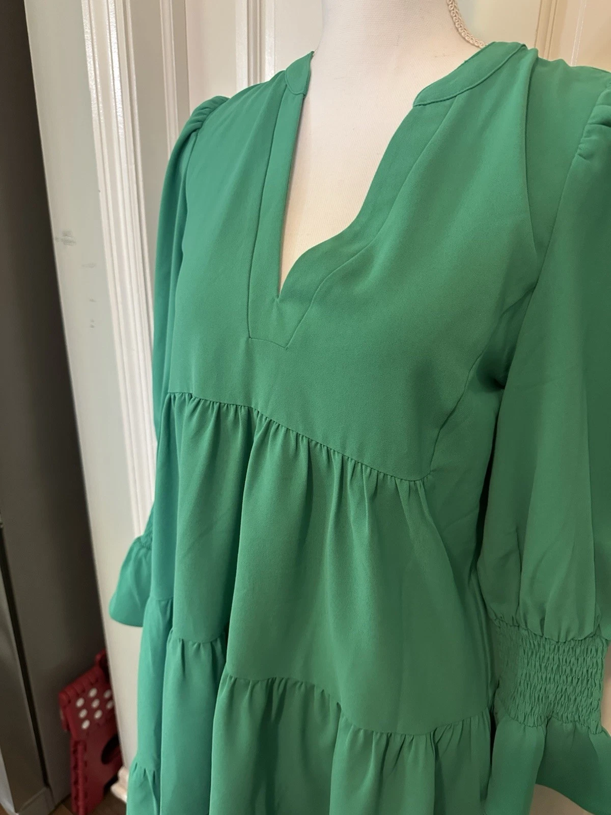 Abito Tuckernuck Pomander Place Crepe Kenzo Swing Dunmore Verde Mini Taglia S