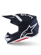 ALPINESTARS Fits Sm7 Dasher Helmet Blk/Wht Matt 2x 8302226-1121-XXL