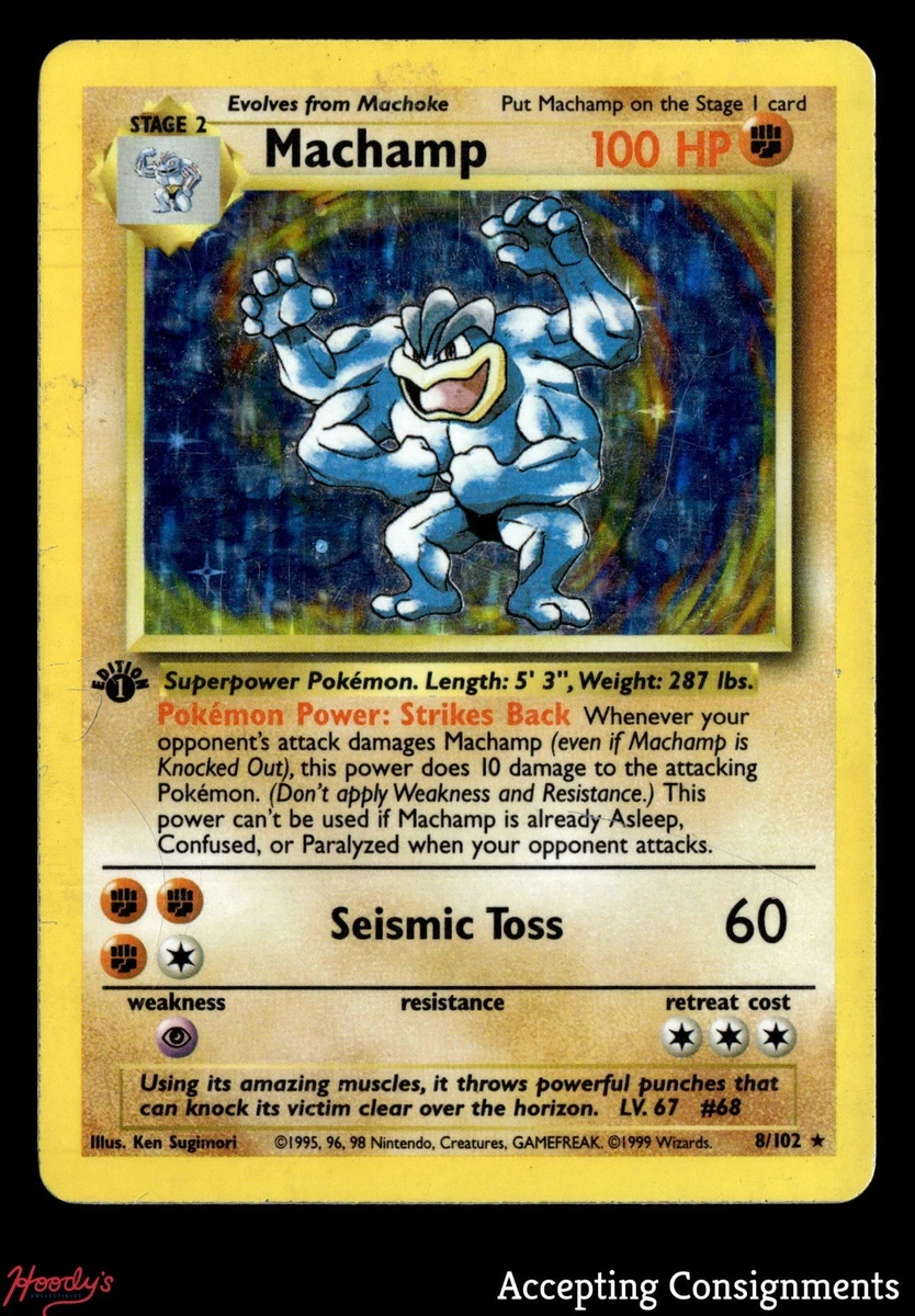 First Edition Pokémon Machamp Individual Cards for sale - eBay