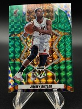 2021-22 Panini Mosaic Jimmy Butler Green Mosaic Prizm #291 Miami Heat
