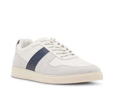 Steve Madden Men Low Top Fashion Sneakers Earnest Size US 8 White / Blue