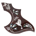 Inlaid Abalone Self-adhesive Hummingbird Acoustic Guitar Pickguard Tortoise