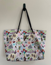 Dooney & Bourke Disney Mickey Mouse Sketch Print Large Tote Bag White/Multicolor