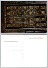 Postal artística Ghiberti del Baptisterio de Florencia Puerta Norte Scala Firenze