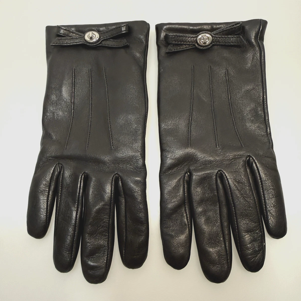 Coach Leather Black Gloves & Mittens for Women | eBay