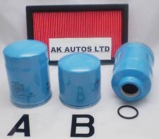 Fits Nissan Serena 2.3 D 94-01 Service Kit Parts Oil Air & Diesel Fuel Filter