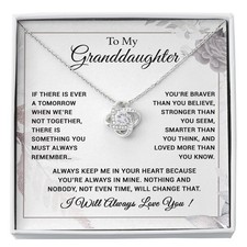 To My Granddaughter Necklace, Xmas Birthday Gift For Granddaughter from Grandma