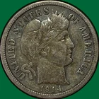 1914 Barber Dime Choice Very Fine VF+ Coin #34611