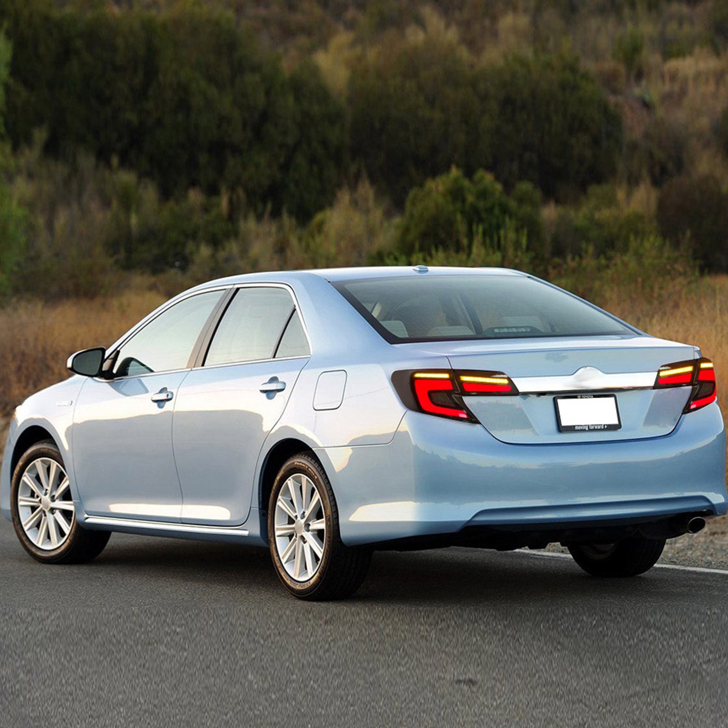 HCMOTION Full Smoke LED Tail Lights for 2012-2014 Toyota Camry Tail Light Kits