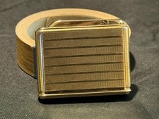 Vintage Colibri Monogas S23 Gold Tone Lighter Made in Dublin Ireland Working