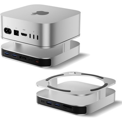 Mac Mini M4 Dock USB-C, USB-A 3.2, SD/TF Kartenleser, 4K DisplayPort Hub für ...