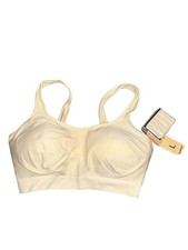 Truekind By Shapermint Women's Daily Comfort Wirefree Shaper Bra L Beige