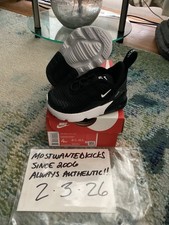DS 2022 Nike Air Max 270 Black White TD Toddlers Sz 4C