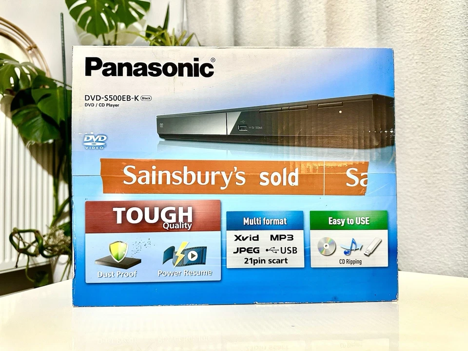 Panasonic DVD-S500EB-K Black Premium HDMI Bundle Brand New Factory Sealed - Image 2 of 4