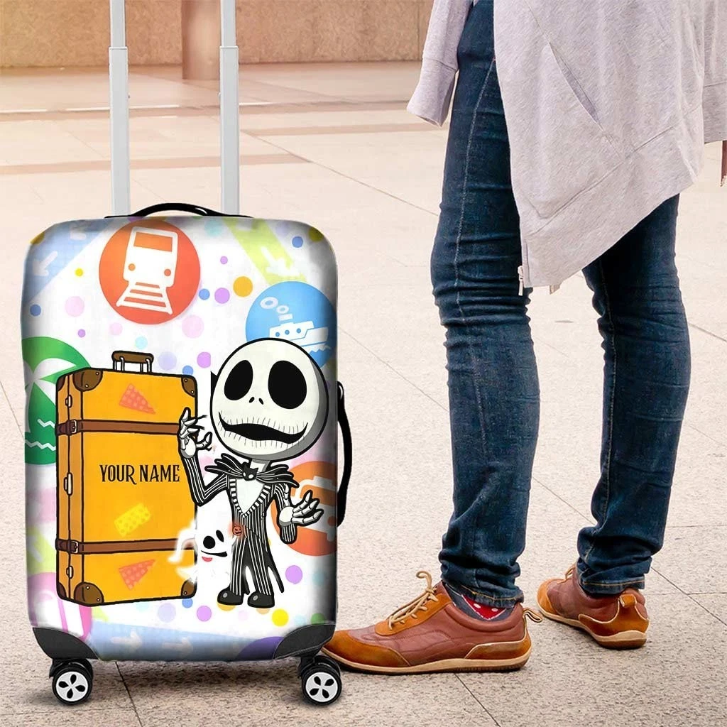 Personalized Jack Skellington Luggage Cover