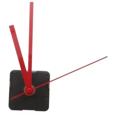  Clock Parts DIY Wall Clock Movement Mechanism with Red Hands Movement Kit 