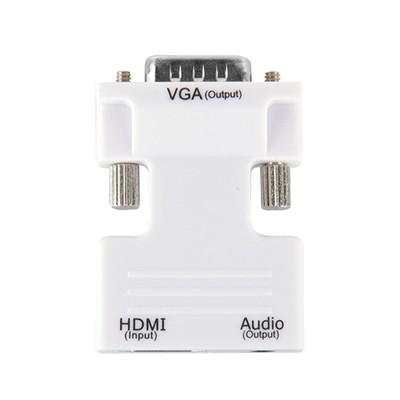1Pc Female HDMI to Male VGA Adapter w/Audio Cable Plug&Play Laptop PC To TV