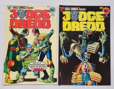 Judge Dredd #2 & 3 (1983) Eagle Comics John Wagner Alan