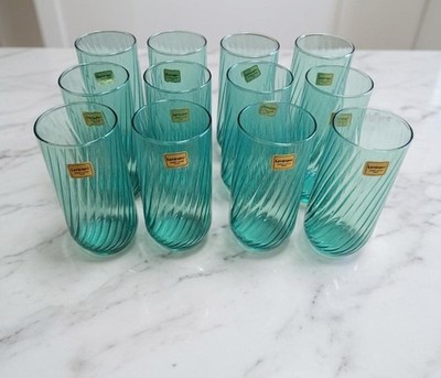 Unused 12 people Luminarc Luminarc Swirl Glass Vintage