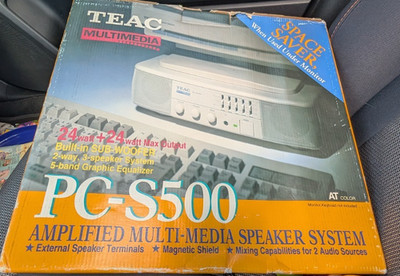 New In Box TEAC CRT Speaker System  PC-S500 *VERY RARE*
