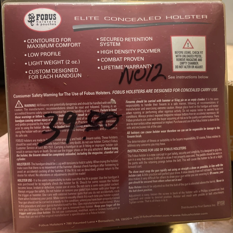 Fobus J357A Ankle Holster - Image 2 of 2