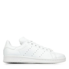 Chaussures Baskets adidas adulte Stan Smith Blanc Blanche Cuir Lacets
