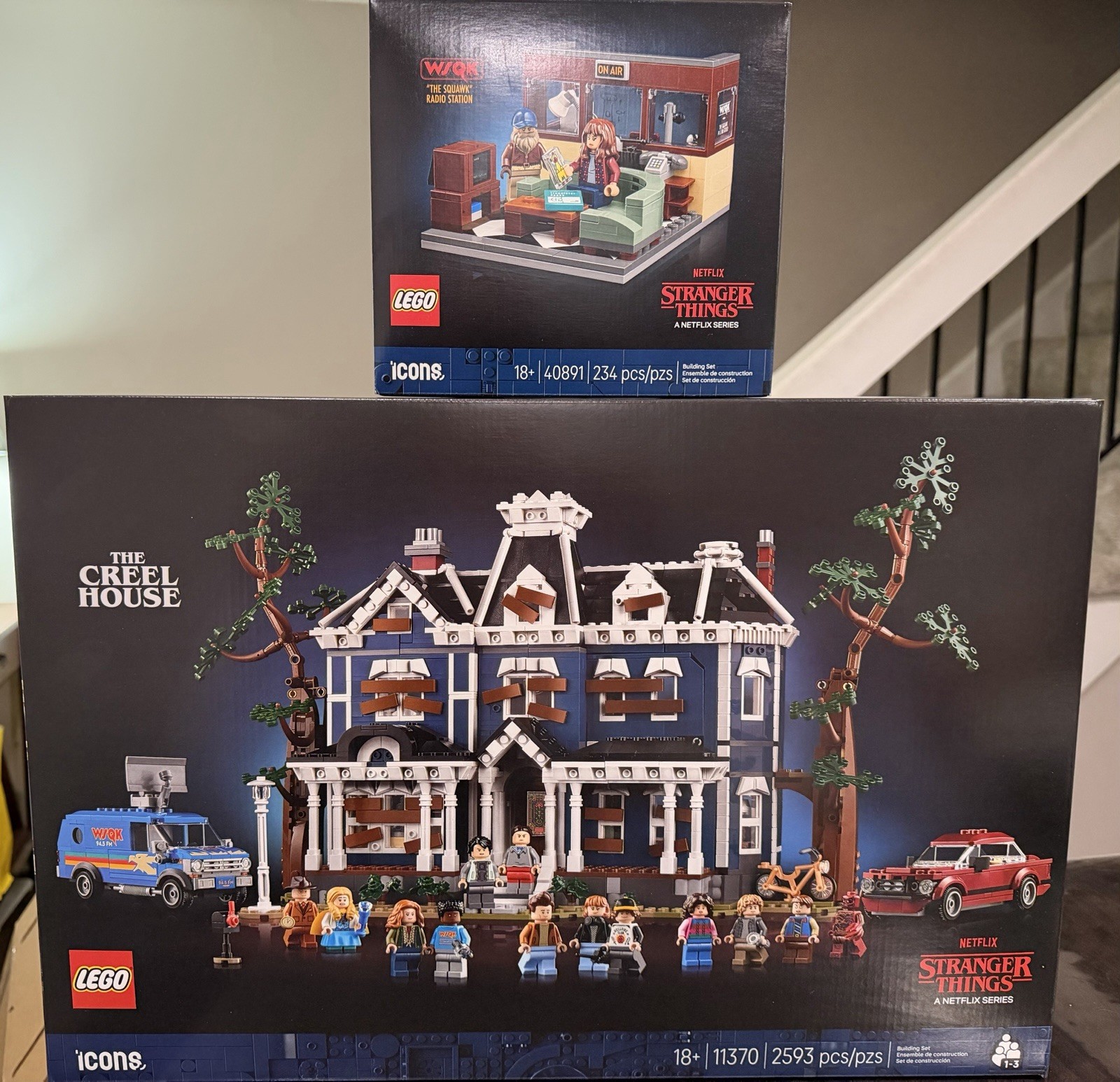 LEGO Creel House Stranger Things 11370 With WSQK Radio Station Brand New Sealed