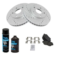 Performance Drilled Slotted Rotor & Posi Semi-Metallic Brake Pad Front Kit