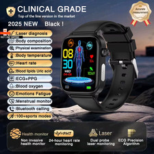 2025New ECG+PPG AI Health Diagnose Smart Watch Men Women Clock Blood Lipid BP Ur