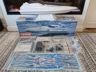 Selten ungeöffnet 2000 Vintage Kyosho Bluestreak Blue Streak EP RC Speedboot