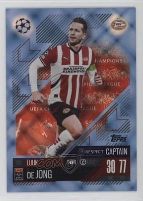 2024 Match Attax UEFA Club Competitions Blue Crystal Foil Luuk de Jong #261 05qf