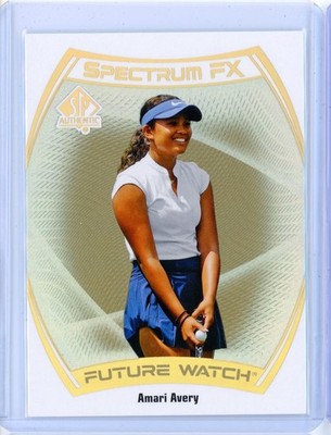 2024 UD Upper Deck Portfolio AMARI AVERY RC FW Gold Spectrum FX Rookie 5/50
