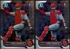 2022 1st Bowman Chrome ~ Jimmy Crooks III ~ Lot Of 2 ~ #BDC-178 ~ Cardinals